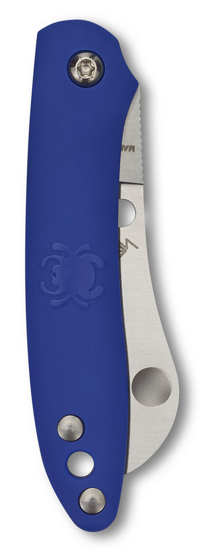 Spyderco Knives™ Roadie Slipjoint C189PBL Blue Fiberglass Reinforced Nylon N690Co Stainless Steel Pocket Knife