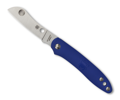 Spyderco Knives™ Roadie Slipjoint C189PBL Blue Fiberglass Reinforced Nylon N690Co Stainless Steel Pocket Knife