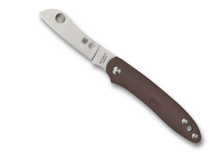 Spyderco Knives™ Roadie Slipjoint C189PBN Brown Fiberglass Reinforced Nylon Bohler-Uddeholm N690Co Stainless Steel Pocket Knife