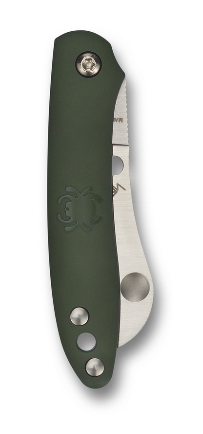 Spyderco Knives™ Roadie Slipjoint C189PGR Olive Green Fiberglass Reinforced Nylon Bohler-Uddeholm N690Co Stainless Steel Pocket Knife