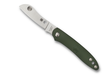 Spyderco Knives™ Roadie Slipjoint C189PGR Olive Green Fiberglass Reinforced Nylon Bohler-Uddeholm N690Co Stainless Steel Pocket Knife