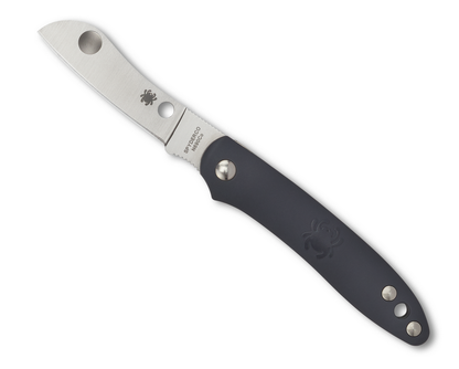 Spyderco Knives™ Roadie Slipjoint C189PGY Grey Fiberglass Reinforced Nylon N690Co Stainless Steel Pocket Knife