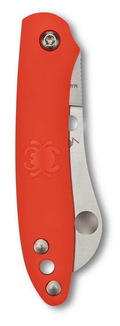 Spyderco Knives™ Roadie Slipjoint C189POR Orange Fiberglass Reinforced Nylon N690Co Stainless Steel Pocket Knife