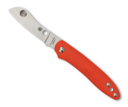 Spyderco Knives™ Roadie Slipjoint C189POR Orange Fiberglass Reinforced Nylon N690Co Stainless Steel Pocket Knife