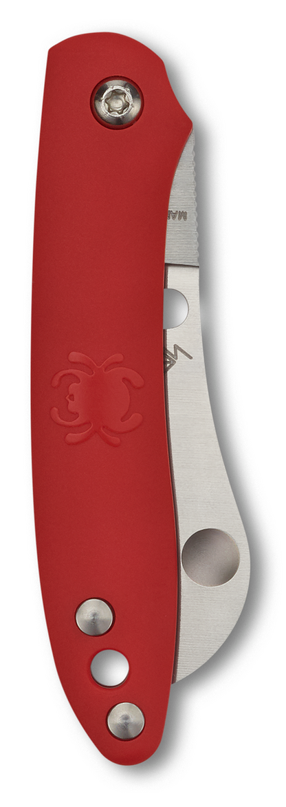 Spyderco Knives™ Roadie Slipjoint C189PRD Red FRN N690Co Stainless Steel Pocket Knife