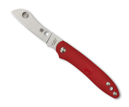 Spyderco Knives™ Roadie Slipjoint C189PRD Red FRN N690Co Stainless Steel Pocket Knife