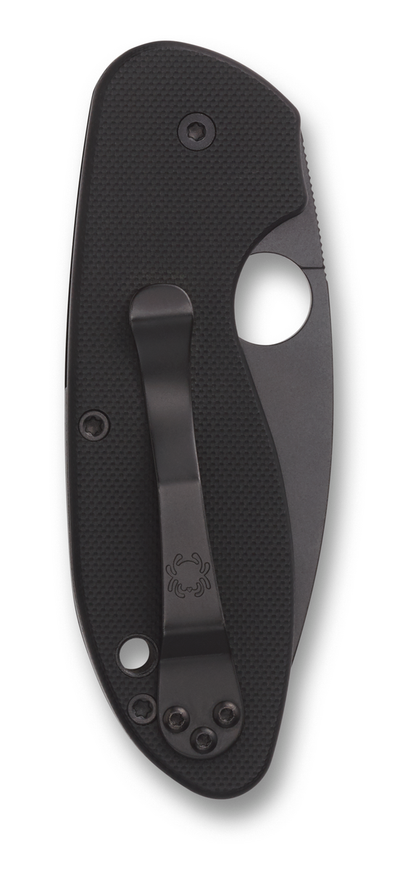 Spyderco Knives™ Efficient Liner Lock C216GPSBBK Black G-10 8Cr13MoV Stainless Steel Pocket Knife