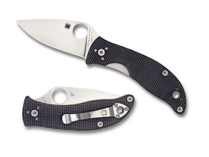 Spyderco Knives™ Alcyone Liner Lock C222GPGY Grey G-10 CTS BD1 Stainless Steel Pocket Knife