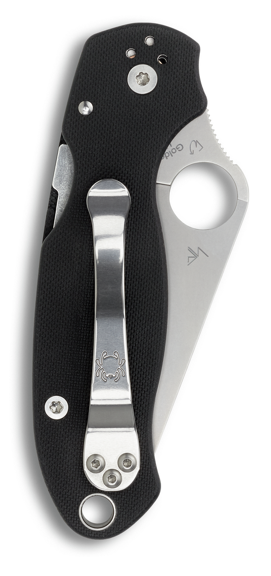 Spyderco Knives™ Para 3 Lightweight Liner Lock C223GP Black G-10 CPM S45VN Stainless Steel Pocket Knife