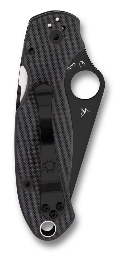 Spyderco Knives™ Para 3 Liner Lock C223GPBK Black G-10 CPM S30V Stainless Steel Pocket Knife