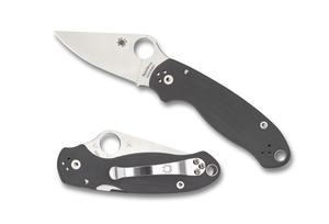 Spyderco Knives™ Para 3 Compression Lock C223GPDGY Dark Gray G-10 High Carbon Steel Pocket Knife