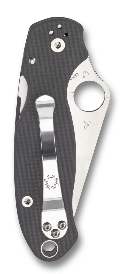 Spyderco Knives™ Para 3 Compression Liner Lock C223GPDGY Dark Gray G-10 High Carbon Steel Pocket Knife