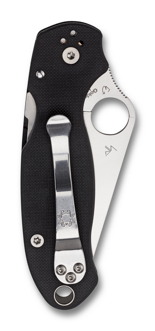 Spyderco Knives™ Para 3 Compression Liner Lock C223GPS Black G-10 CPM S30V Stainless Steel Pocket Knife