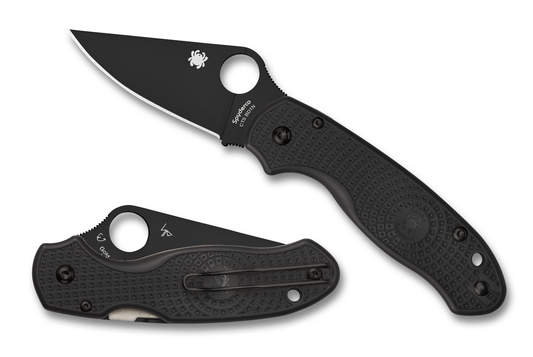 Spyderco Knives™ Para 3 Liner Lock C223PBBK Black Fiberglass Reinforced Nylon CTS BD1N Stainless Steel Pocket Knife