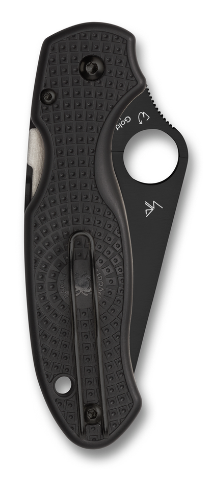 Spyderco Knives™ Para 3 Liner Lock C223PBBK Black Fiberglass Reinforced Nylon CTS BD1N Stainless Steel Pocket Knife