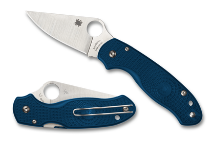 Spyderco Knives™ Para 3 Compression Liner Lock C223PCBL Cobalt Blue Fiberglass-Reinforced Nylon CPM SPY27 Stainless Steel Pocket Knife