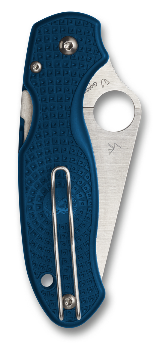 Spyderco Knives™ Para 3 Compression Liner Lock C223PCBL Cobalt Blue Fiberglass-Reinforced Nylon CPM SPY27 Stainless Steel Pocket Knife