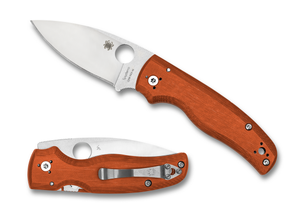 Spyderco Knives™ Shaman Liner Lock C229GPBORE Burnt Orange G-10 CPM Rex 45 Steel Pocket Knife