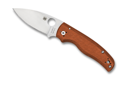 Spyderco Knives™ Shaman Liner Lock C229GPBORE Burnt Orange G-10 CPM Rex 45 Steel Pocket Knife