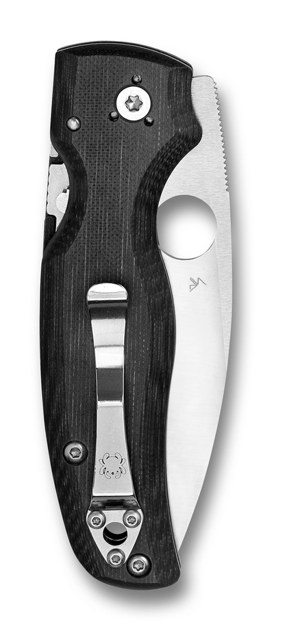 Spyderco Knives™ Shaman Lock Back C229GS Black G-10 CPM S30V Stainless Steel Pocket Knife