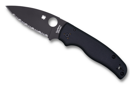 Spyderco Knives™ Shaman Compression Liner Lock C229GSBK Black G-10 CPM S30V Stainless Steel Pocket Knife