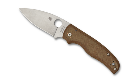 Spyderco Knives™ Shaman Compression Liner Lock C229MPZW Brown Canvas Micarta Z-Wear PM Steel Pocket Knife