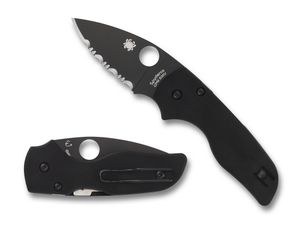 Spyderco Knives™ Lil' Native Lockback C230GSBBK Black G-10 S30V Stainless Steel Pocket Knife