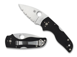 Spyderco Knives™ Lil' Native Lockback C230MBGS Black G-10 CPM S30V Stainless Steel Pocket Knife