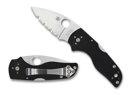 Spyderco Knives™ Lil' Native Lockback C230MBGS Black G-10 CPM S30V Stainless Steel Pocket Knife
