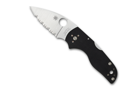 Spyderco Knives™ Lil' Native Lockback C230MBGS Black G-10 CPM S30V Stainless Steel Pocket Knife
