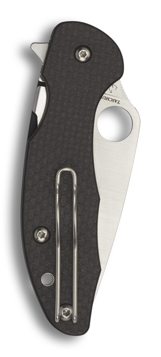 Spyderco Knives™ Mantra 3 Liner Lock C233CFP Black Carbon Fiber and G-10 Laminate CPM S30V Stainless Steel Pocket Knife