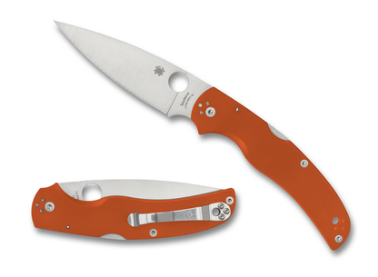 Spyderco Knives™ Native Chief Lockback C244GPBORE Burnt Orange G-10 CPM REX 45 Pocket Knife