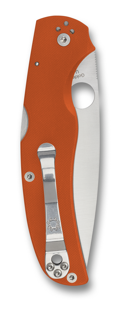 Spyderco Knives™ Native Chief Lockback C244GPBORE Burnt Orange G-10 CPM REX 45 Pocket Knife
