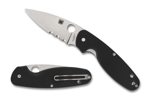 Spyderco Knives™ Emphasis Liner Lock C245GPS Black G-10 8Cr13MoV Stainless Steel Pocket Knife