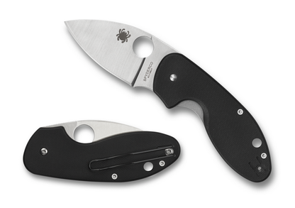 Spyderco Knives™ Insistent Liner Lock C246GP Black G-10 8Cr13MoV Stainless Steel Pocket Knife