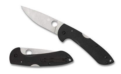 Spyderco Knives™ Siren Lockback C247GP Black G-10 LC200N Stainless Steel Pocket Knife