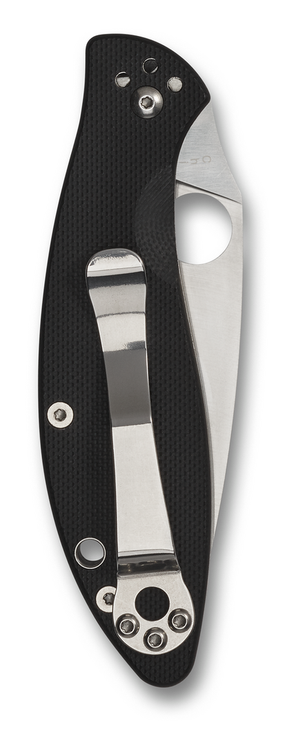Spyderco Knives™ Astute Liner Lock C252GP Black G-10 8Cr13MoV Stainless Steel Pocket Knife