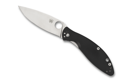 Spyderco Knives™ Astute Liner Lock C252GP Black G-10 8Cr13MoV Stainless Steel Pocket Knife