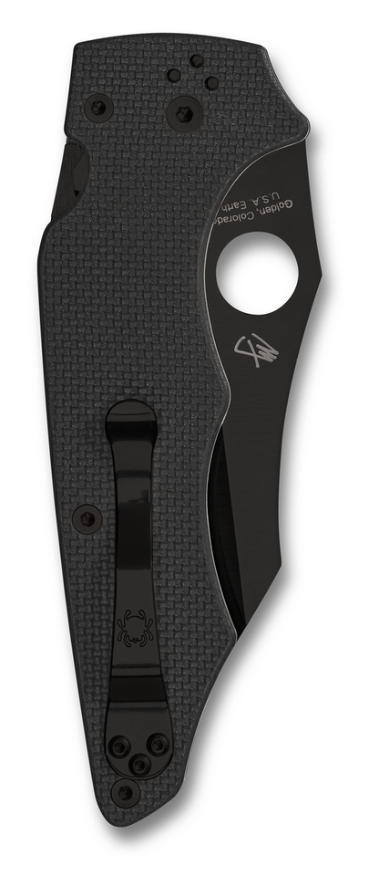 Spyderco Knives™ Yojumbo Compression Liner Lock C253GPBBK Black G-10 CPM S30V Stainless Steel Pocket Knife