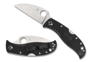 Spyderco Knives™ RockJumper Lockback C254PBK Black Fiberglass Reinforced Nylon VG-10 Stainless Steel Pocket Knife