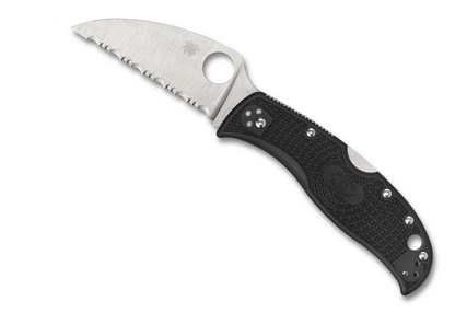 Spyderco Knives™ RockJumper Lockback C254SBK Black Fiberglass Reinforced Nylon VG-10 Stainless Steel Pocket Knife