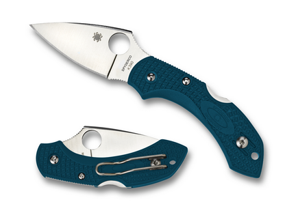 Spyderco Knives™ Dragonfly 2 Lockback C28FP2K390 Blue Fiberglass Reinforced Nylon K390 Microclean Carbon Steel Pocket Knife
