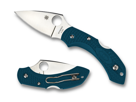 Spyderco Knives™ Dragonfly 2 Lockback C28FP2K390 Blue Fiberglass Reinforced Nylon K390 Microclean Carbon Steel Pocket Knife