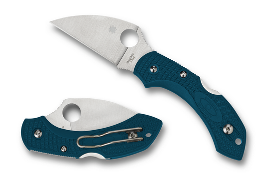 Spyderco Knives™ Dragonfly 2 Lockback C28FP2WK390 Blue Fiberglass Reinforced Nylon K390 Microclean Carbon Steel Pocket Knife