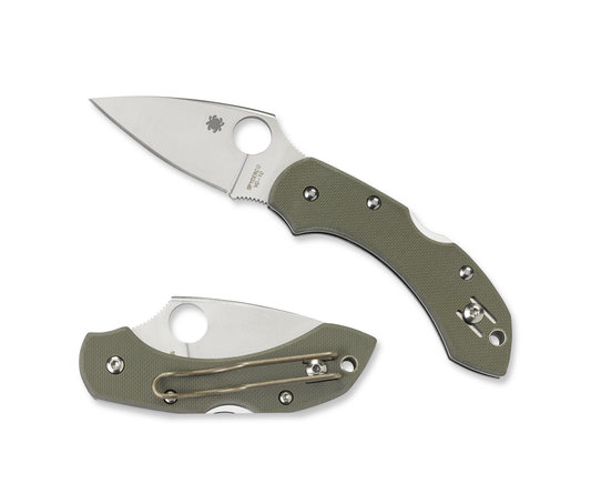 Spyderco Knives™ Dragonfly Lockback C28GPFG Foliage Green G-10 VG-10 Stainless Steel Pocket Knife