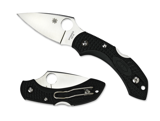 Spyderco Knives™ Dragonfly 2 Lockback C28PBK2 Black Fiberglass Reinforced Nylon VG-10 Stainless Steel Pocket Knife