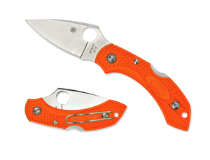Spyderco Knives™ Dragonfly 2 Lockback C28POR2 Orange Fiberglass Reinforced Nylon VG-10 Stainless Steel Pocket Knife
