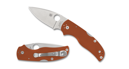 Spyderco Knives™ Native 5 Lockback C41GPBORE Burnt Orange G-10 CPM REX 45 Pocket Knife