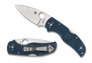 Spyderco Knives™ Native 5 Lockback C41PCBL5 Cobalt Blue Fiberglass Reinforced Nylon CPM SPY27 Stainless Steel Pocket Knife