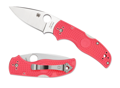 Spyderco Knives™ Native 5 Lockback C41PPN5 Pink Fiberglass Reinforced Nylon CPM S30V Stainless Steel Pocket Knife